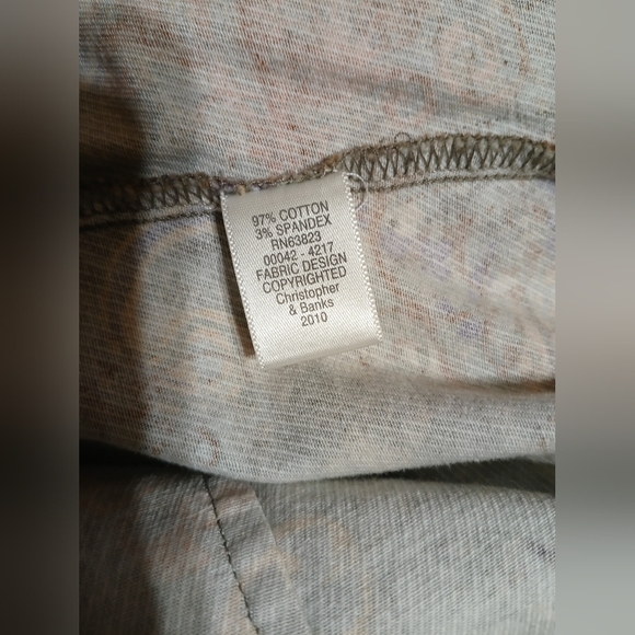 CJ Banks XL Orange Purple Stretch Funky‎ Print Art-to-Wear Blazer Jacket - Picture 5 of 5